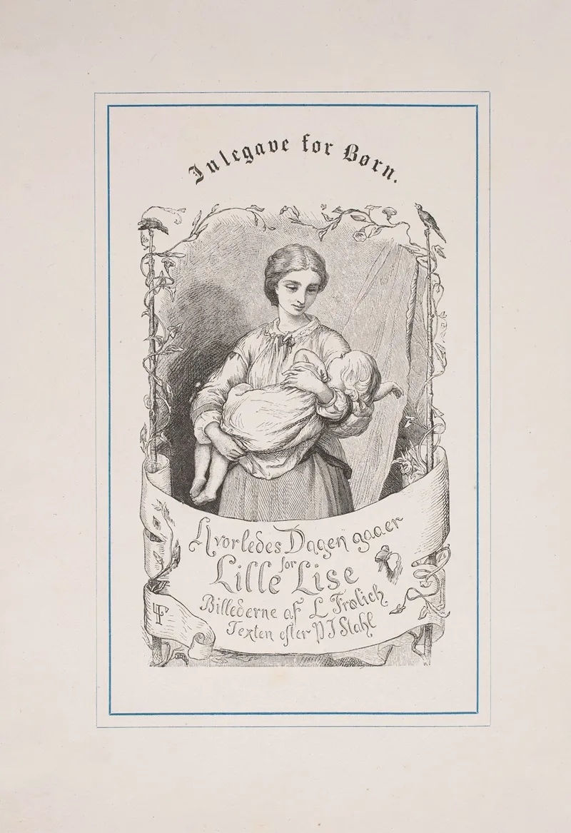 Hvorledes Dagen Gaaer For Lille Lise Pl 01 by Lorenz Frølich - Canvas Print