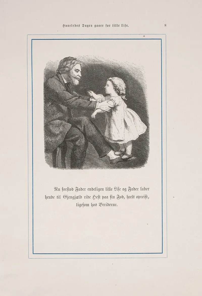 Hvorledes Dagen Gaaer For Lille Lise Pl 03 by Lorenz Frølich - Canvas Print