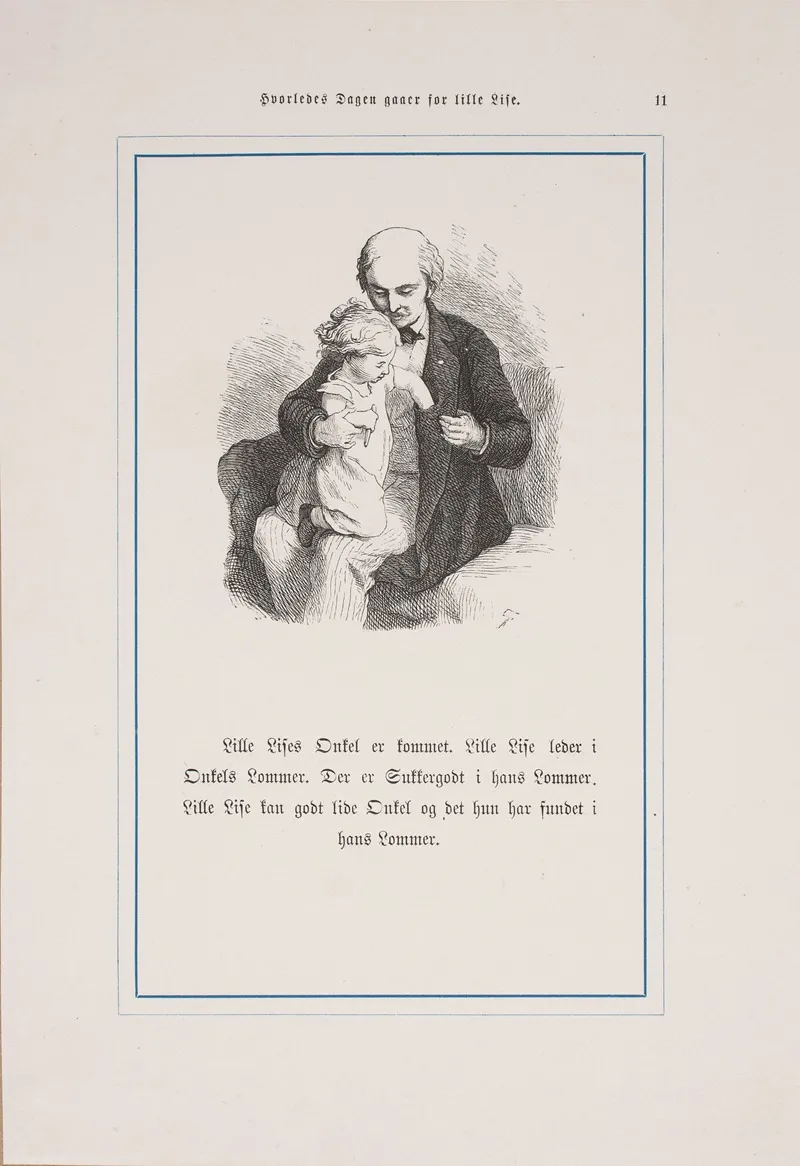 Hvorledes Dagen Gaaer For Lille Lise Pl 06 by Lorenz Frølich - Canvas Print