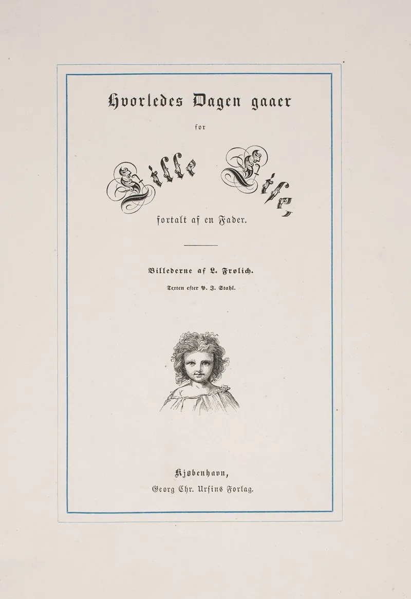 Hvorledes Dagen Gaaer For Lille Lise Pl 12 by Lorenz Frølich - Canvas Print