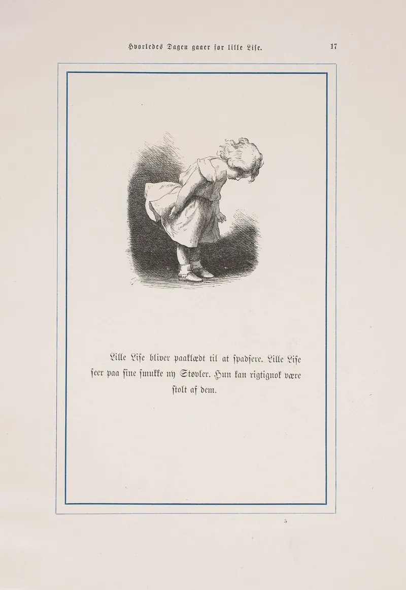 Hvorledes Dagen Gaaer For Lille Lise Pl 13 by Lorenz Frølich - Canvas Print