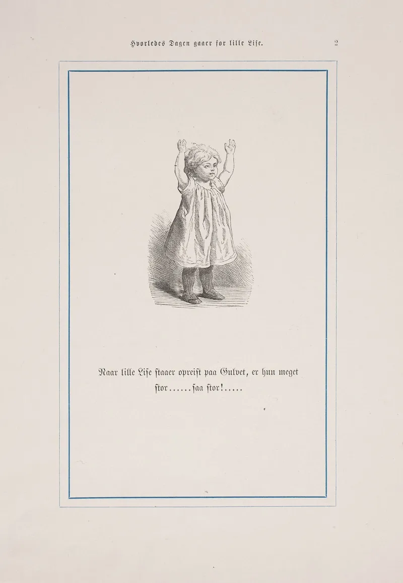 Hvorledes Dagen Gaaer For Lille Lise Pl 18 by Lorenz Frølich - Canvas Print