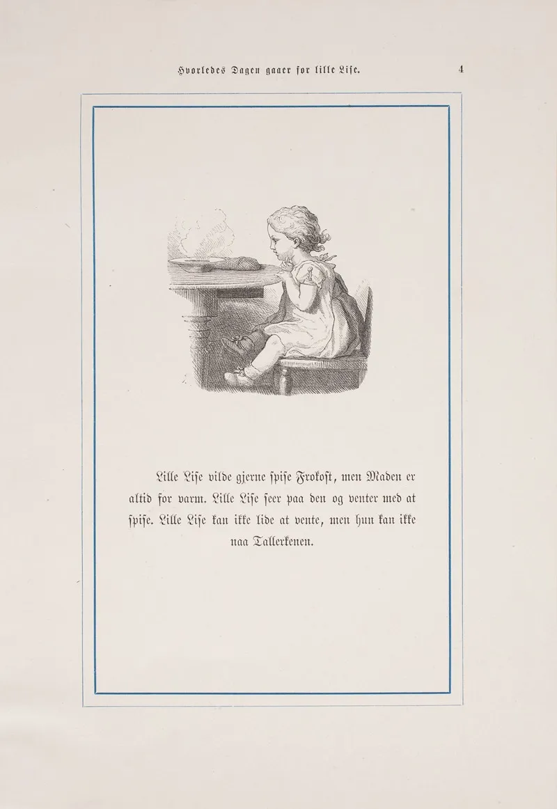 Hvorledes Dagen Gaaer For Lille Lise Pl 20 by Lorenz Frølich - Canvas Print