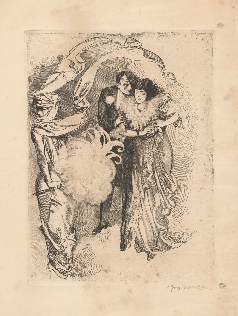 Hymen 3 by Józef Mehoffer - Canvas Print