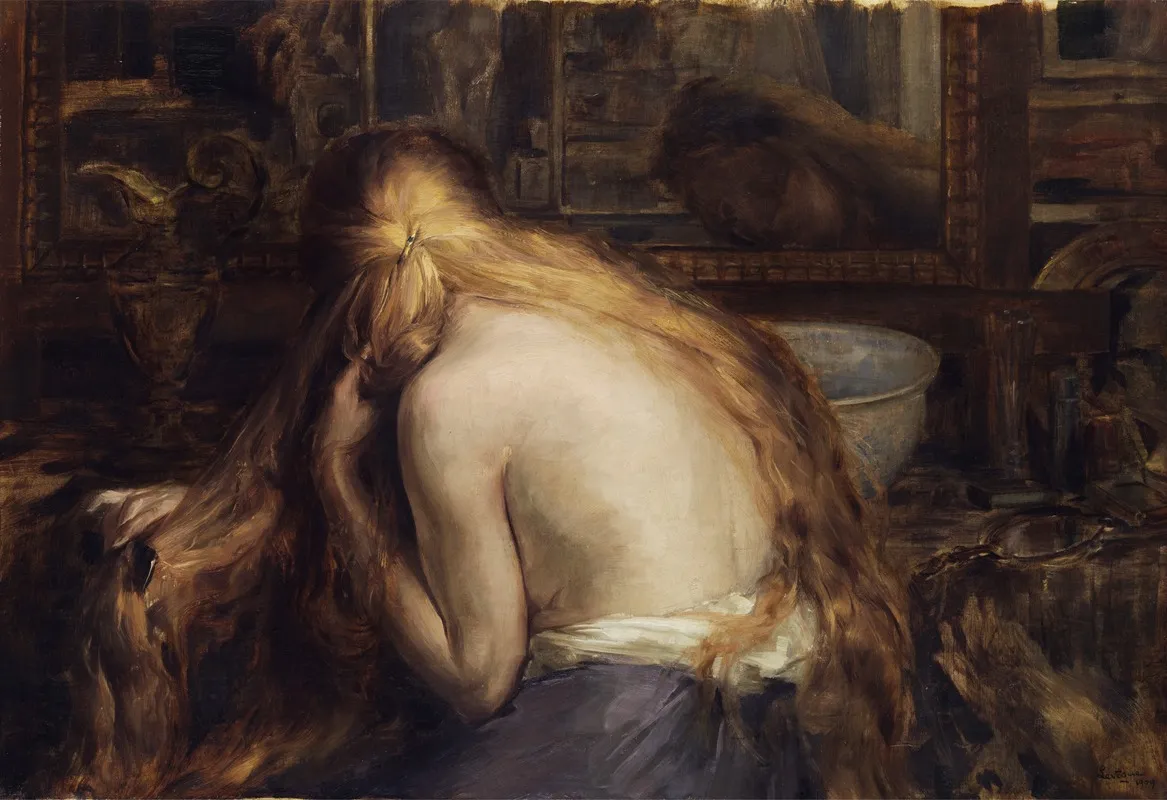Hymne A La Femme by Auguste Levêque - Canvas Print