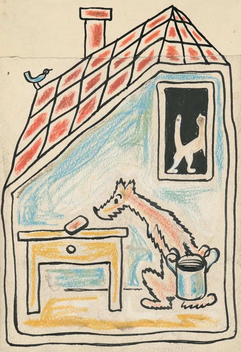 I Had A Dog And A Cat Pl 03 by Josef Čapek - Canvas Print