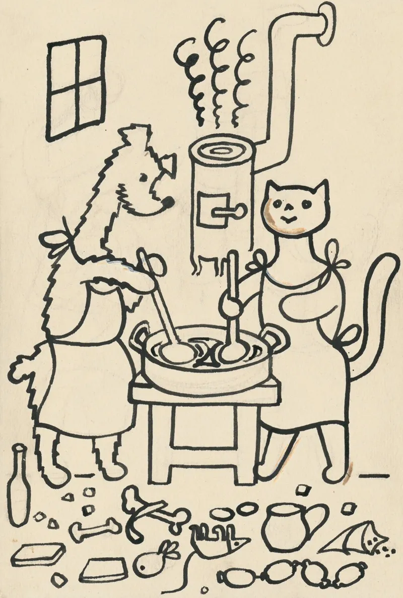 I Had A Dog And A Cat Pl 12 by Josef Čapek - Canvas Print