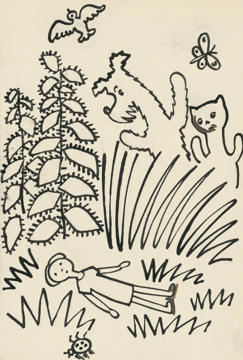 I Had A Dog And A Cat Pl 14 by Josef Čapek - Canvas Print