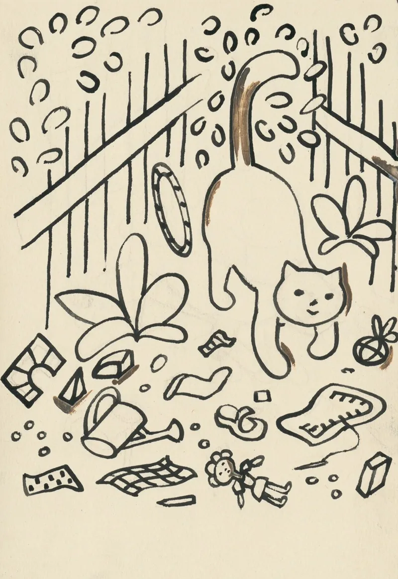I Had A Dog And A Cat Pl 35 by Josef Čapek - Canvas Print