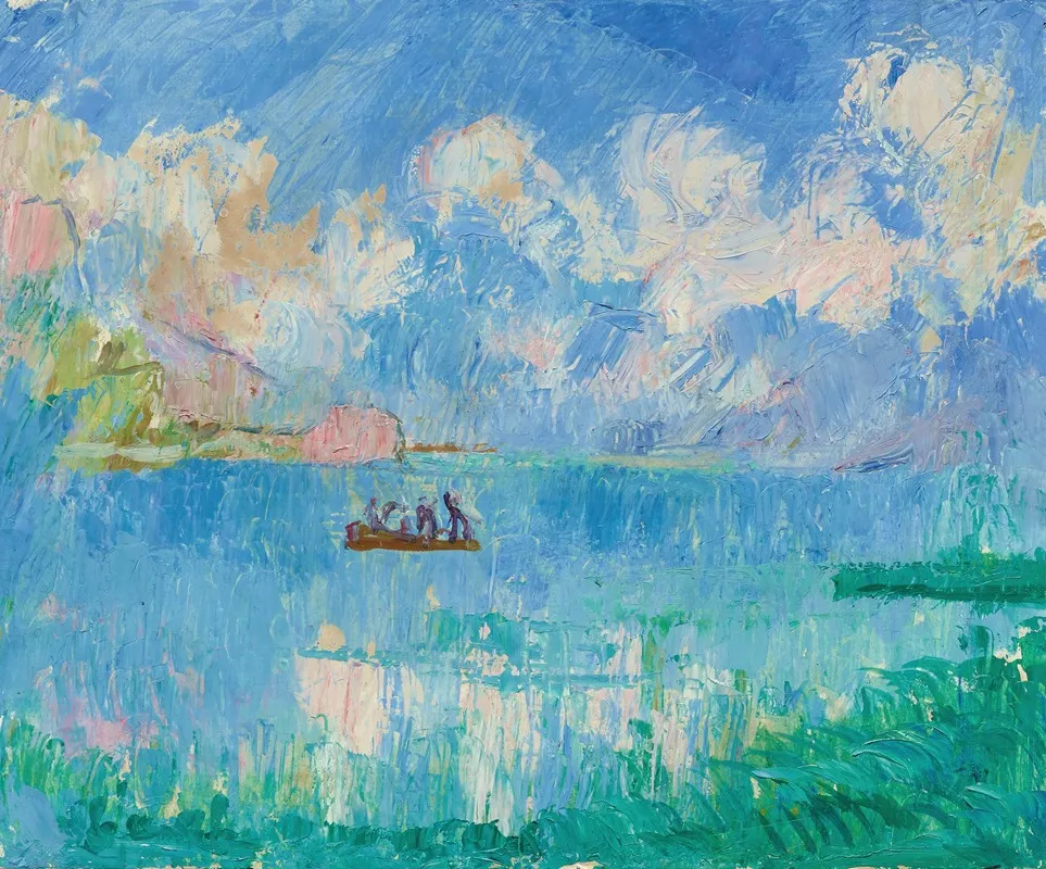 I Pescatori by Giovanni Giacometti - Canvas Print