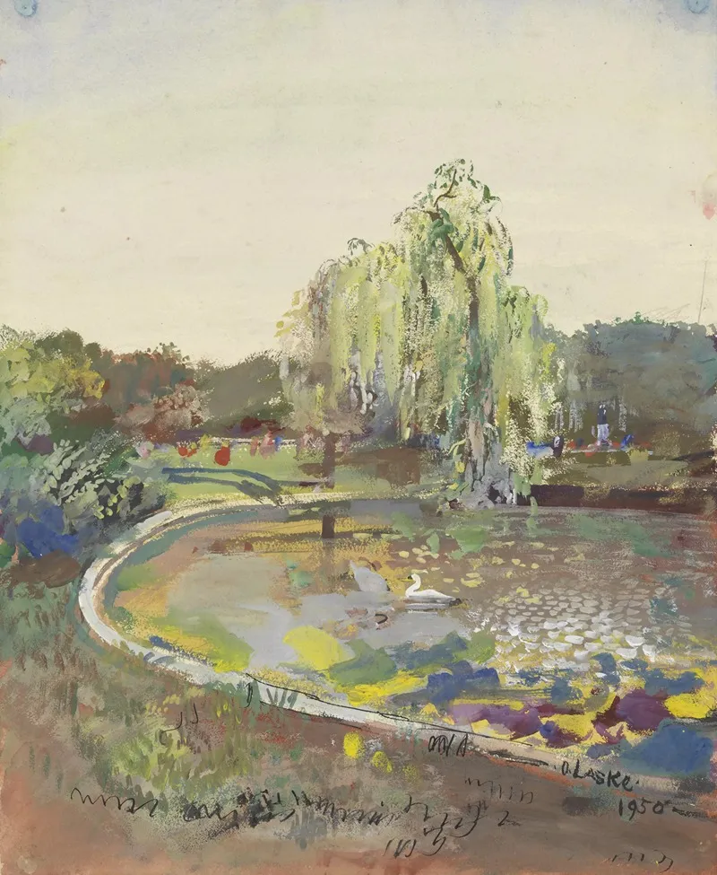 I Stadtpark by Oskar Laske - Canvas Print