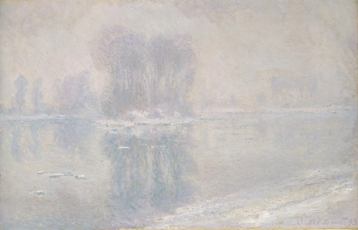 Ice Floes by Claude Monet - Canvas Print