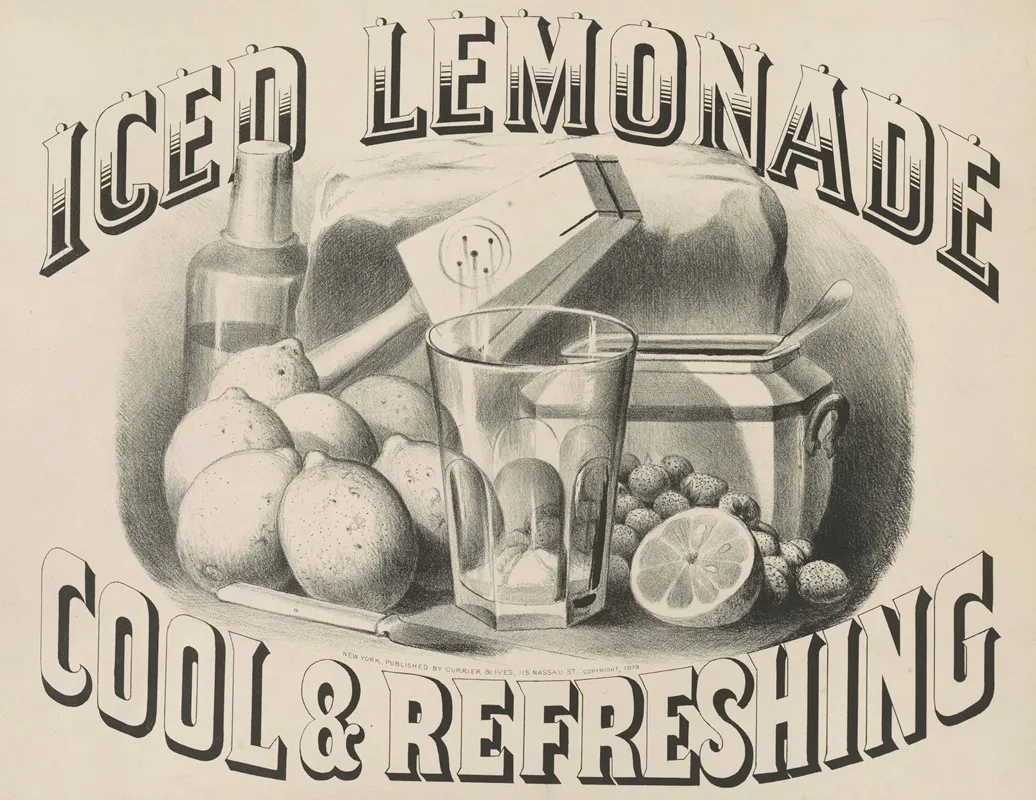 Iced Lemonade Cool Refreshing