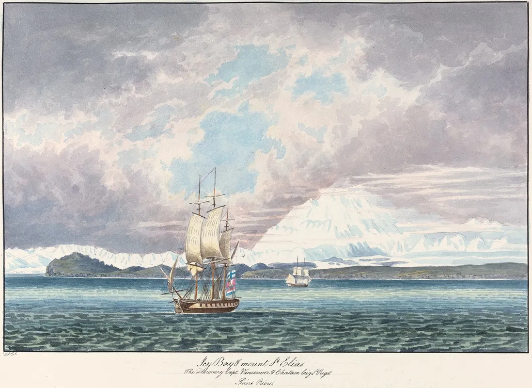 Icy Bay Mount Saint Elias 2 by Charles Hamilton Smith - Canvas Print