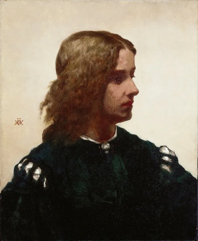 Ideal Head by William Morris Hunt - Canvas Print