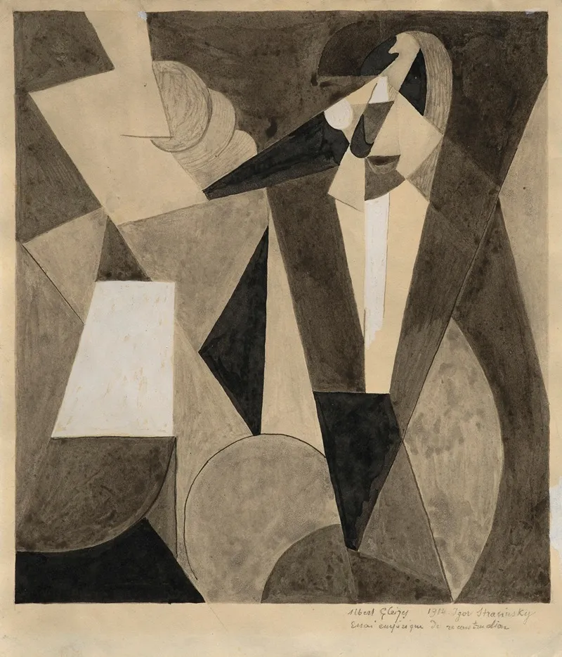 Igor Stravinsky by Albert Gleizes - Canvas Print