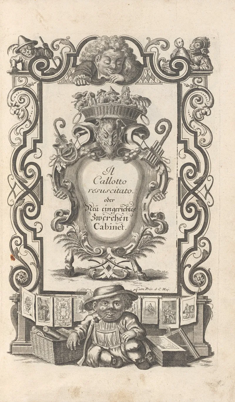 Il Callotto Resuscitato Title Page by Elias Baeck - Canvas Print
