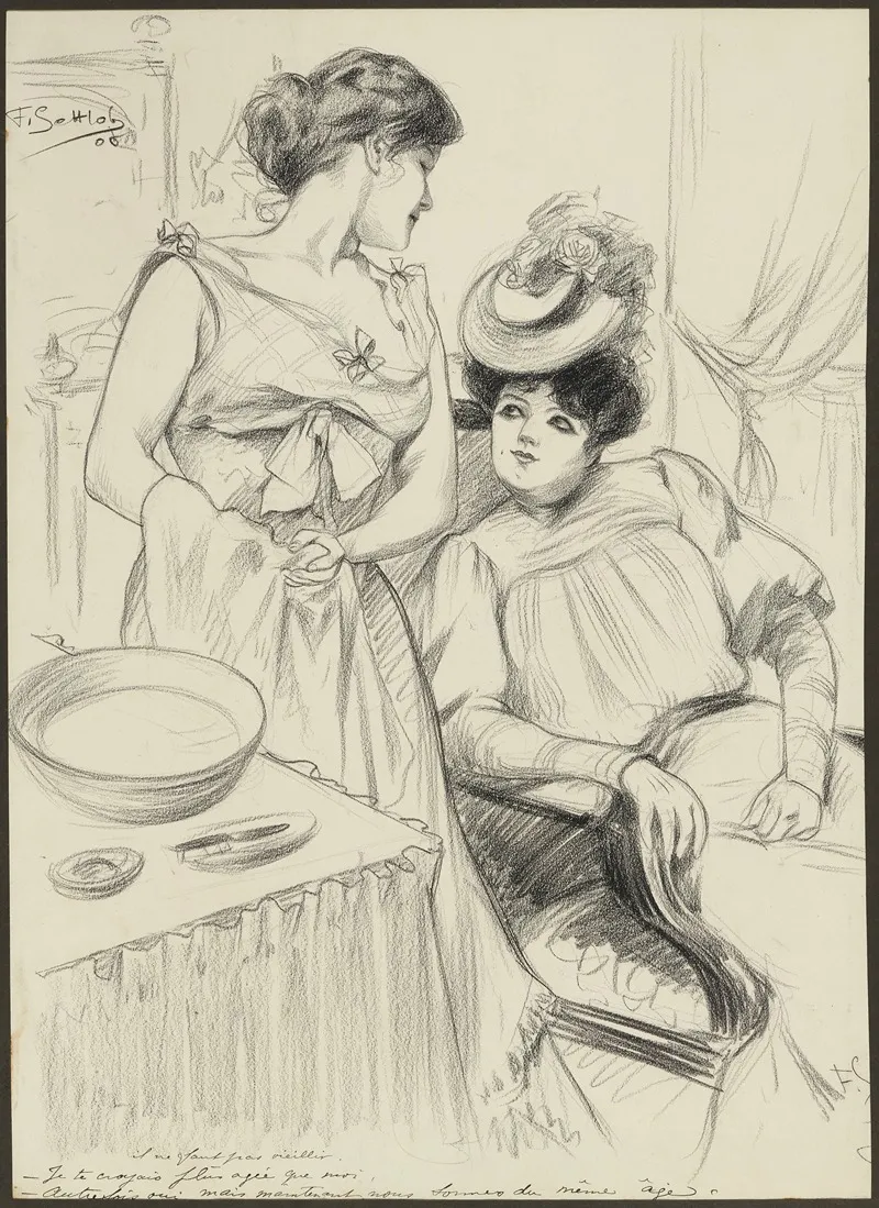 Il Ne Faut Pas Vieillir by Fernand Louis Gottlob - Canvas Print