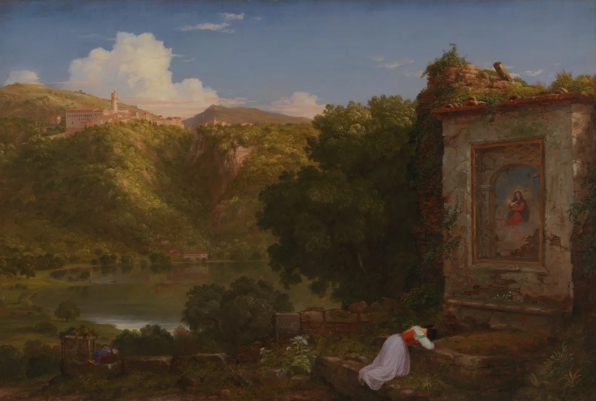 Il Penseroso by Thomas Cole - Canvas Print