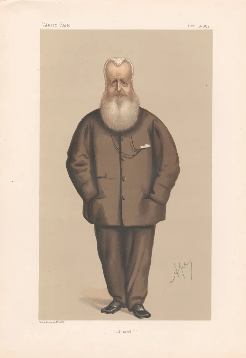 Ill Used Sir James Hudson 26 Sept 1874 by Carlo Pellegrini - Canvas Print
