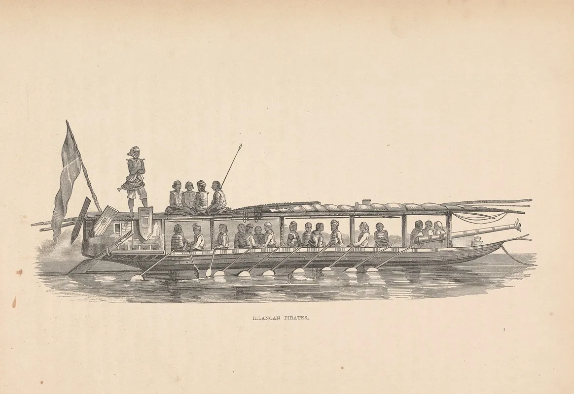 Illanoan Pirates by Samuel Francis Marryat - Canvas Print