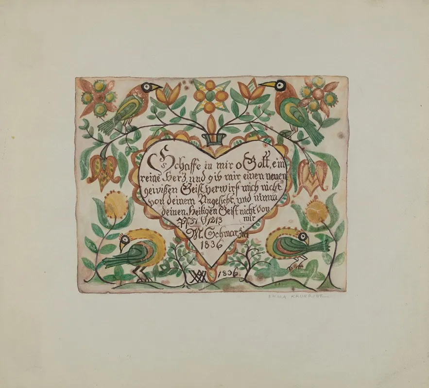 Illuminated Psalm 2 by Emma M. Krumrine - Canvas Print