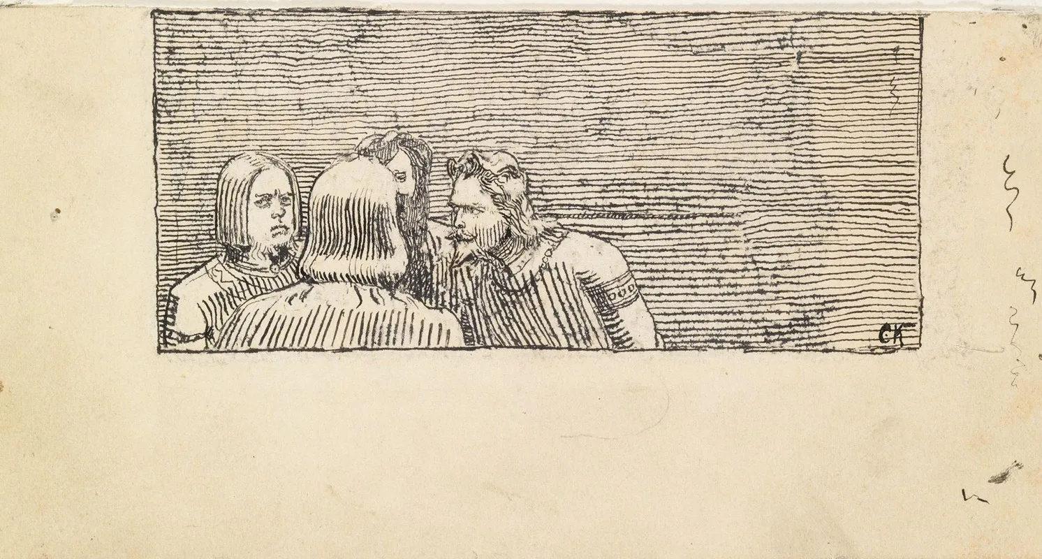 Illustrasjon Til Hakon Jarls Saga I Snorre Sturlason Kongesagaer Kristiania 1899