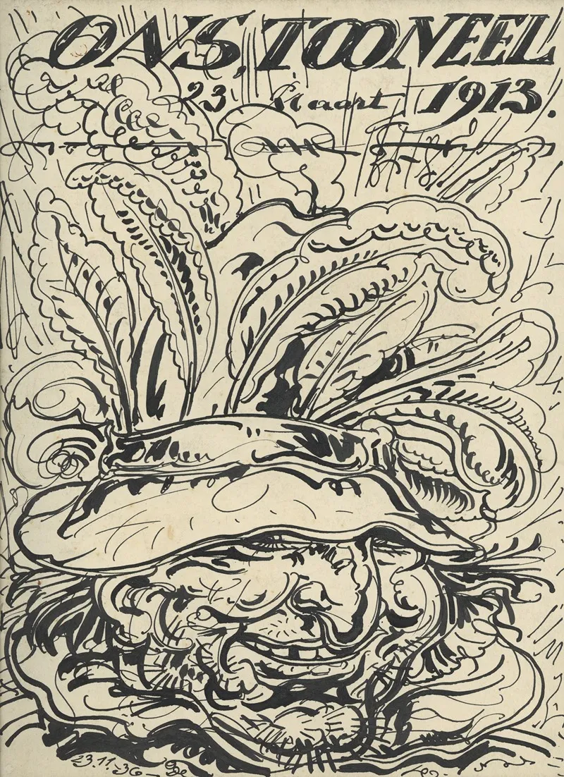 Illustratie Bij Ons Tooneel March 1913