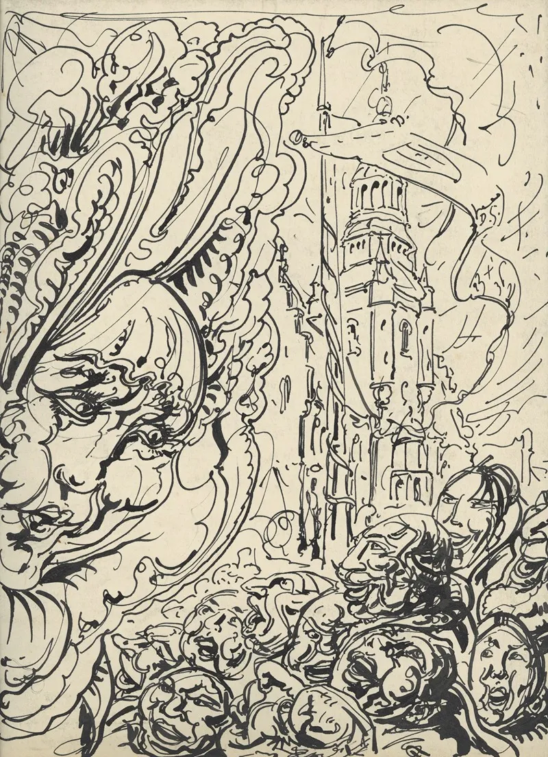 Illustratie Bij Ons Volk Ontwaakt Aug 1922