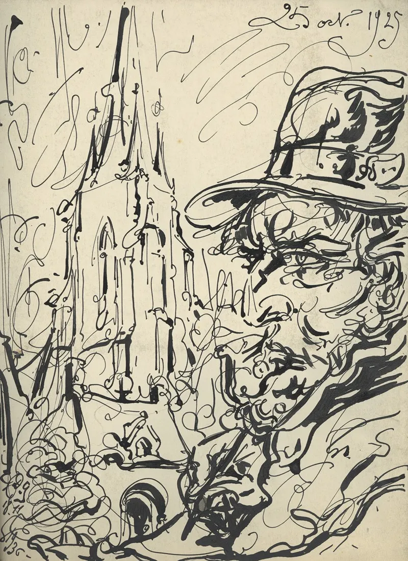 Illustratie Bij Studio Kunstleven Magazine Oct 1925