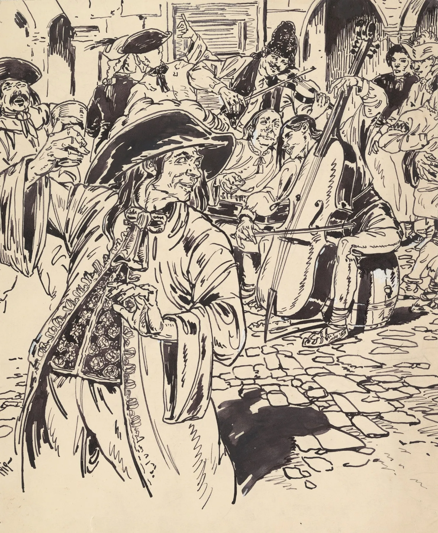 Illustration From 1919 by Andrej Kováčik - Canvas Print