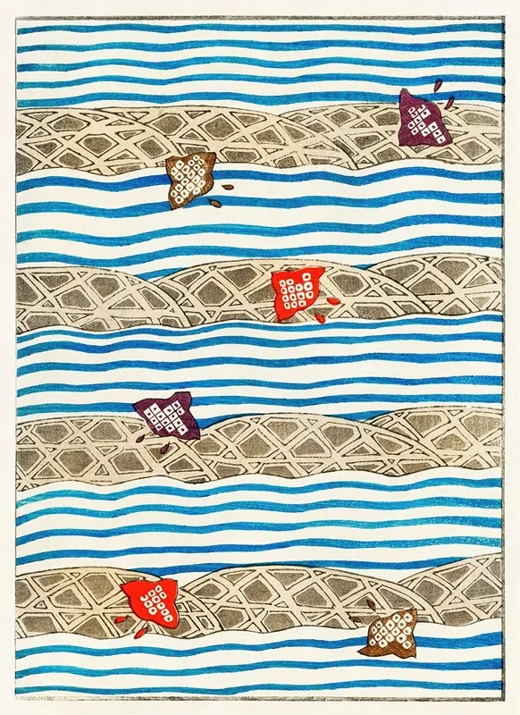 Illustration From Bijutsu Sekai by Watanabe Seitei - Canvas Print