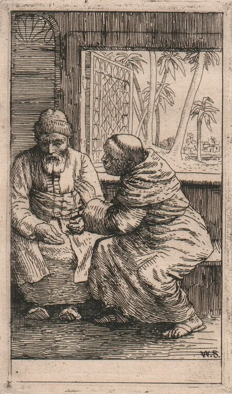 Illustration To Nathan The Wise by William Strang - Canvas Print