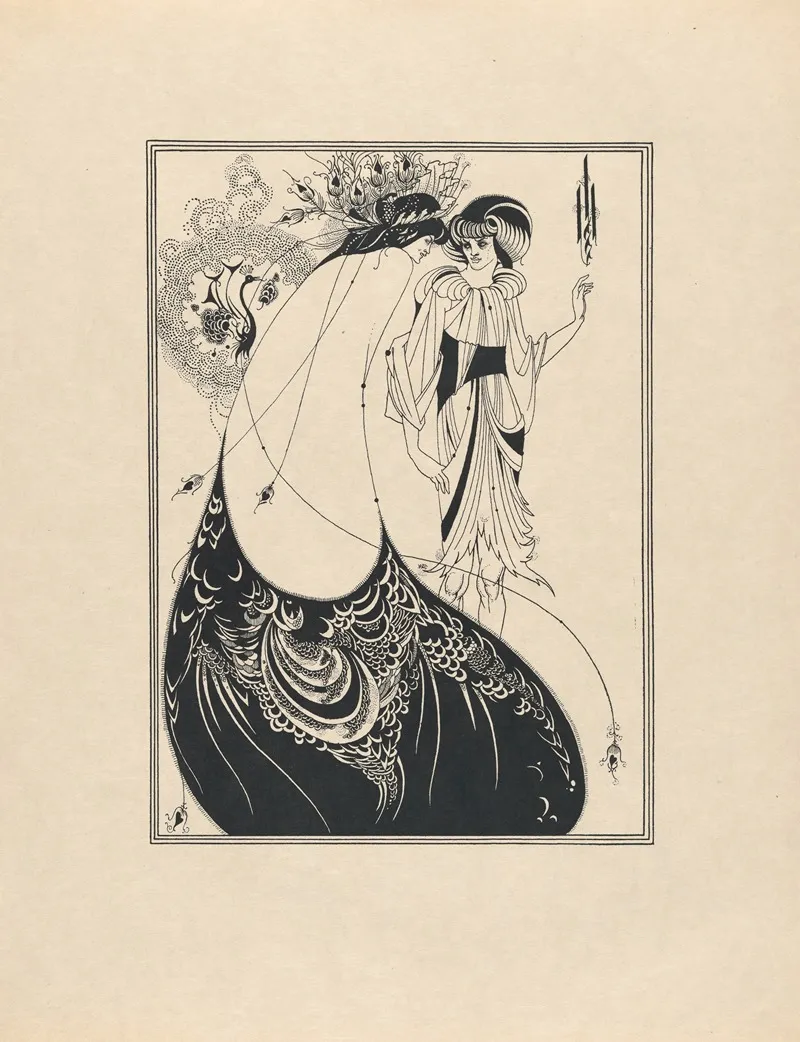 Illustration To Salome By Oscar Wilde 2 by Aubrey Vincent Beardsley - Canvas Print