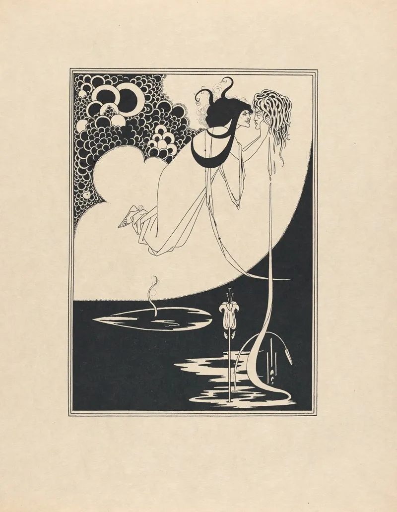 Illustration To Salome By Oscar Wilde by Aubrey Vincent Beardsley - Canvas Print
