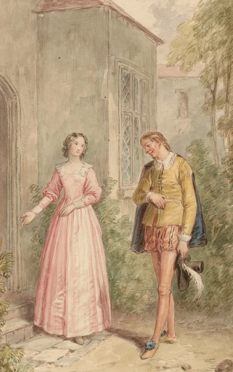 Illustration To Shakespeares Merry Wives Of Windsor Act 1 Scene 1 2
