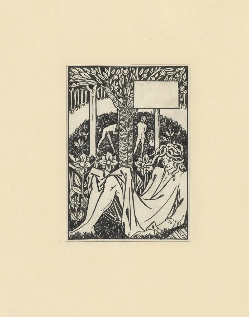 Illustrations By Aubrey Beardsley For King Arthur Pl 06 by Aubrey Vincent Beardsley - Canvas Print