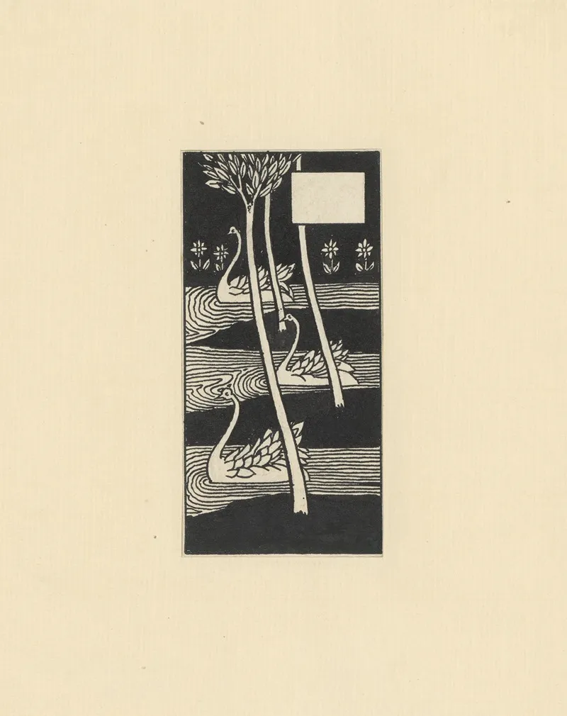 Illustrations By Aubrey Beardsley For King Arthur Pl 10 by Aubrey Vincent Beardsley - Canvas Print