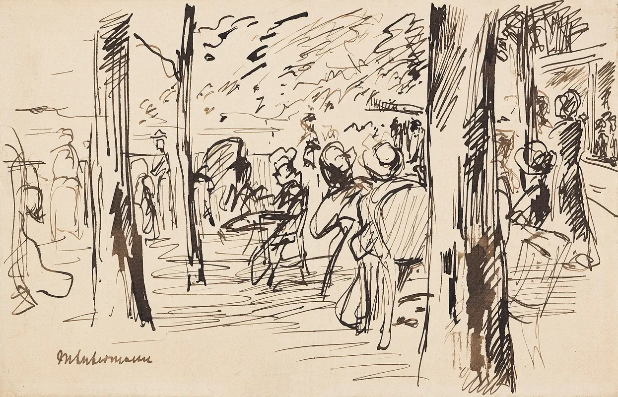 Im Garten 6 by Max Liebermann - Canvas Print