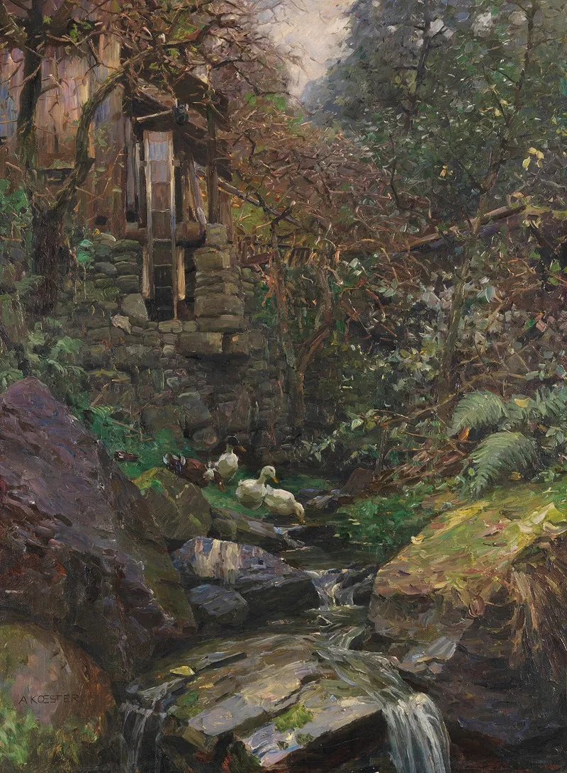 Im Muhlengrund by Alexander Koester - Canvas Print