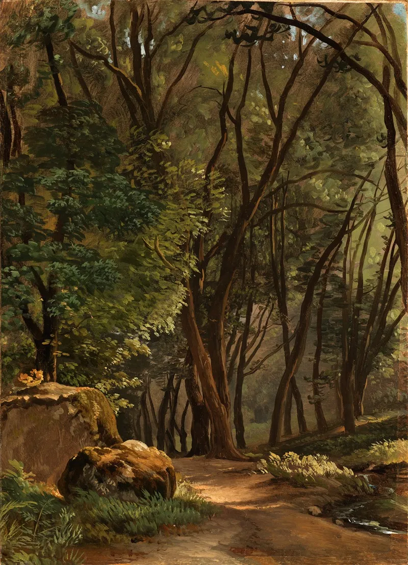 Im Park Von Ariccia 2 by Simon Denis - Canvas Print