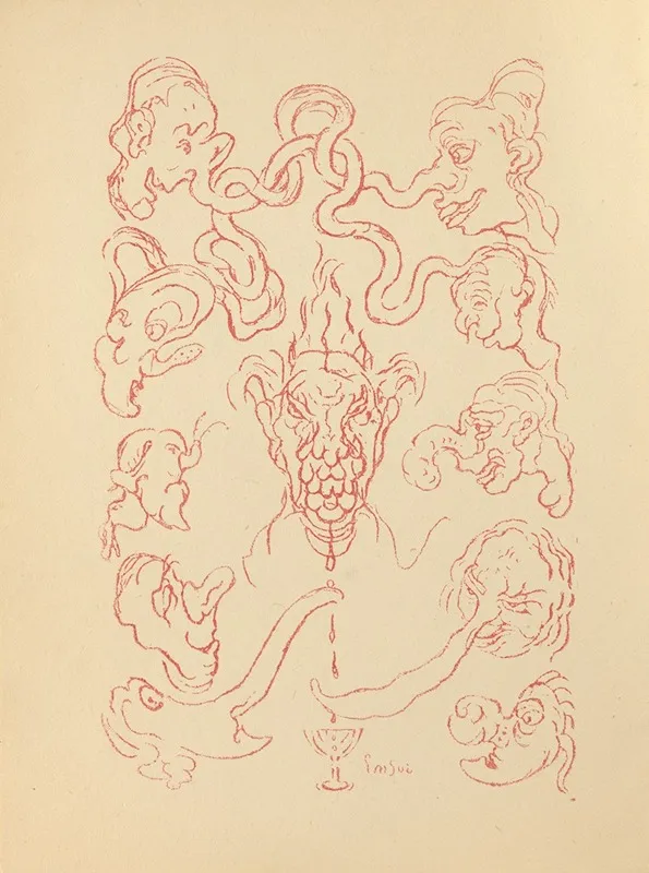 Images Du Rallye 2 by James Ensor - Canvas Print