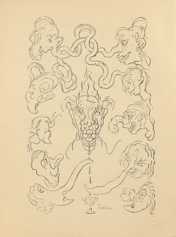 Images Du Rallye by James Ensor - Canvas Print