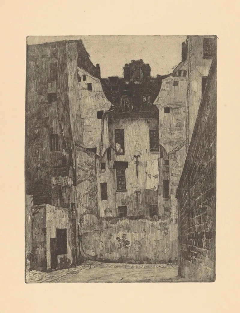 Impasse Des Boeufs 2 by Martin Monnickendam - Canvas Print