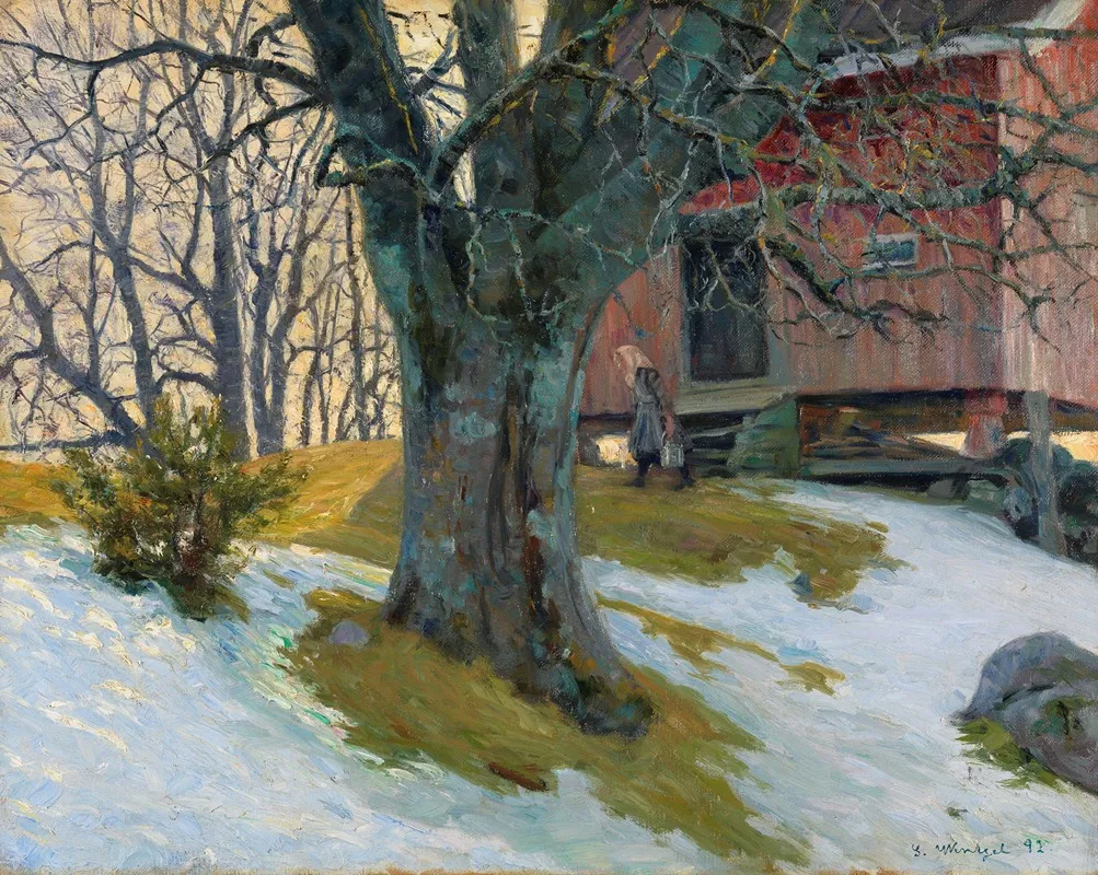 In April by Gustav Wentzel - Canvas Print