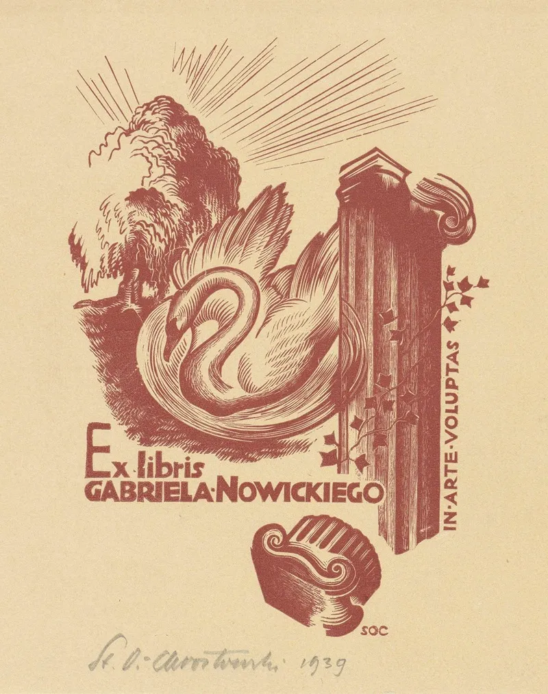 In Arte Voluptas Ex Libris Gabriela Nowickiego 2