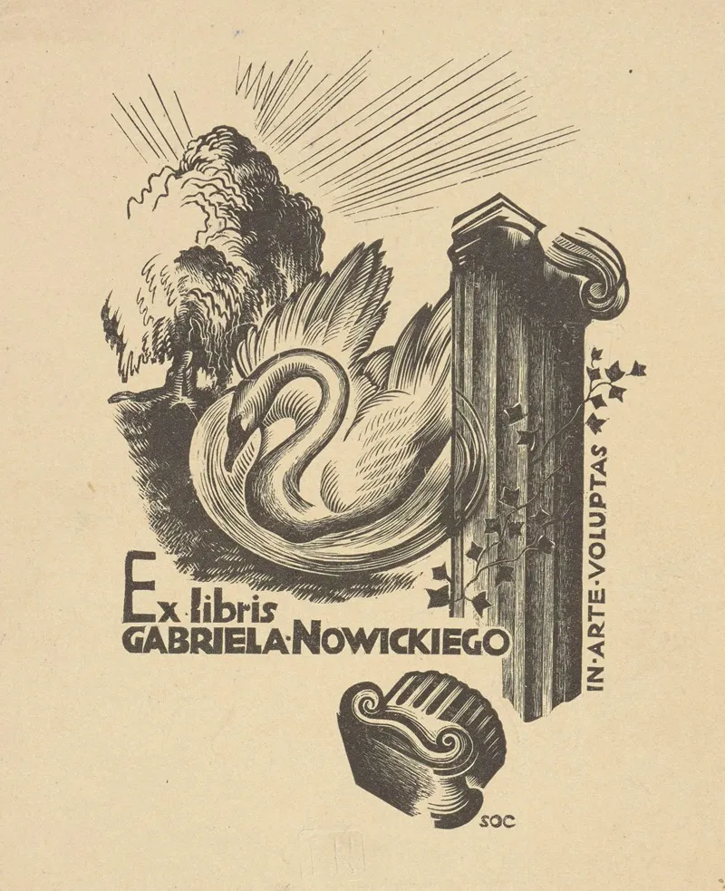 In Arte Voluptas Ex Libris Gabriela Nowickiego