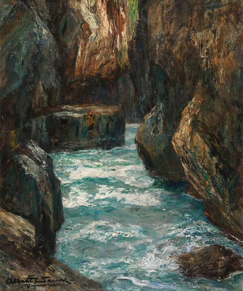 In Der Partnachklamm Bei Partenkirchen
