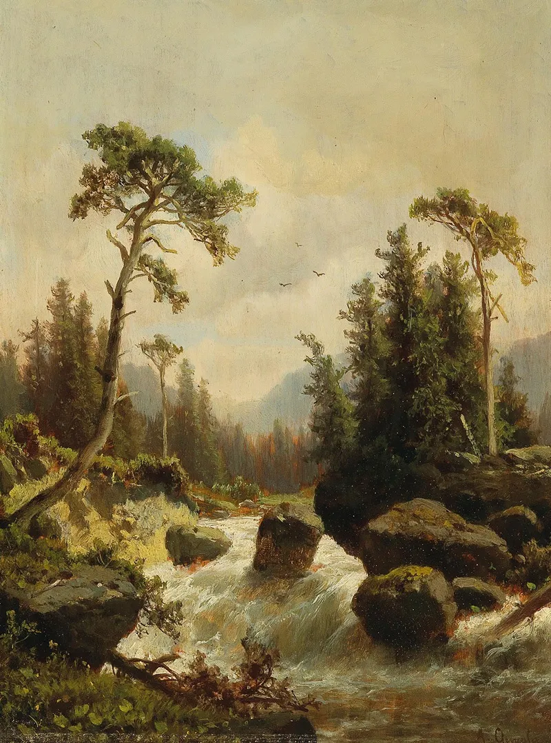 In Der Pinzgau by Adolf Chwala - Canvas Print