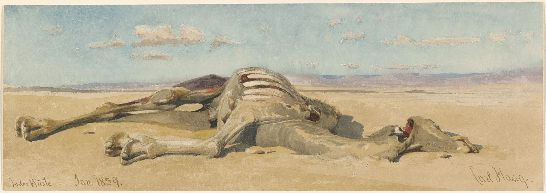 In Der Wuste In The Desert by Carl Haag - Canvas Print